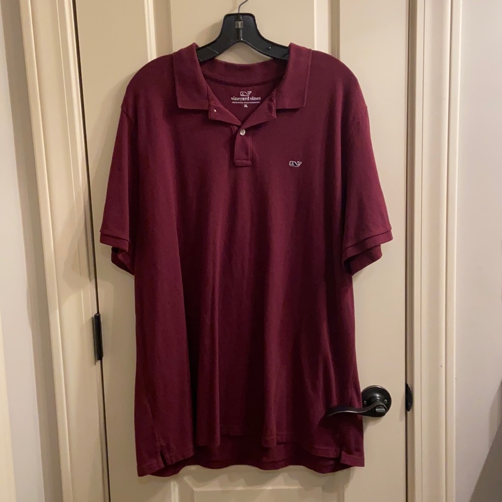 COPY - Maroon Vineyard Vines Cotton Polo